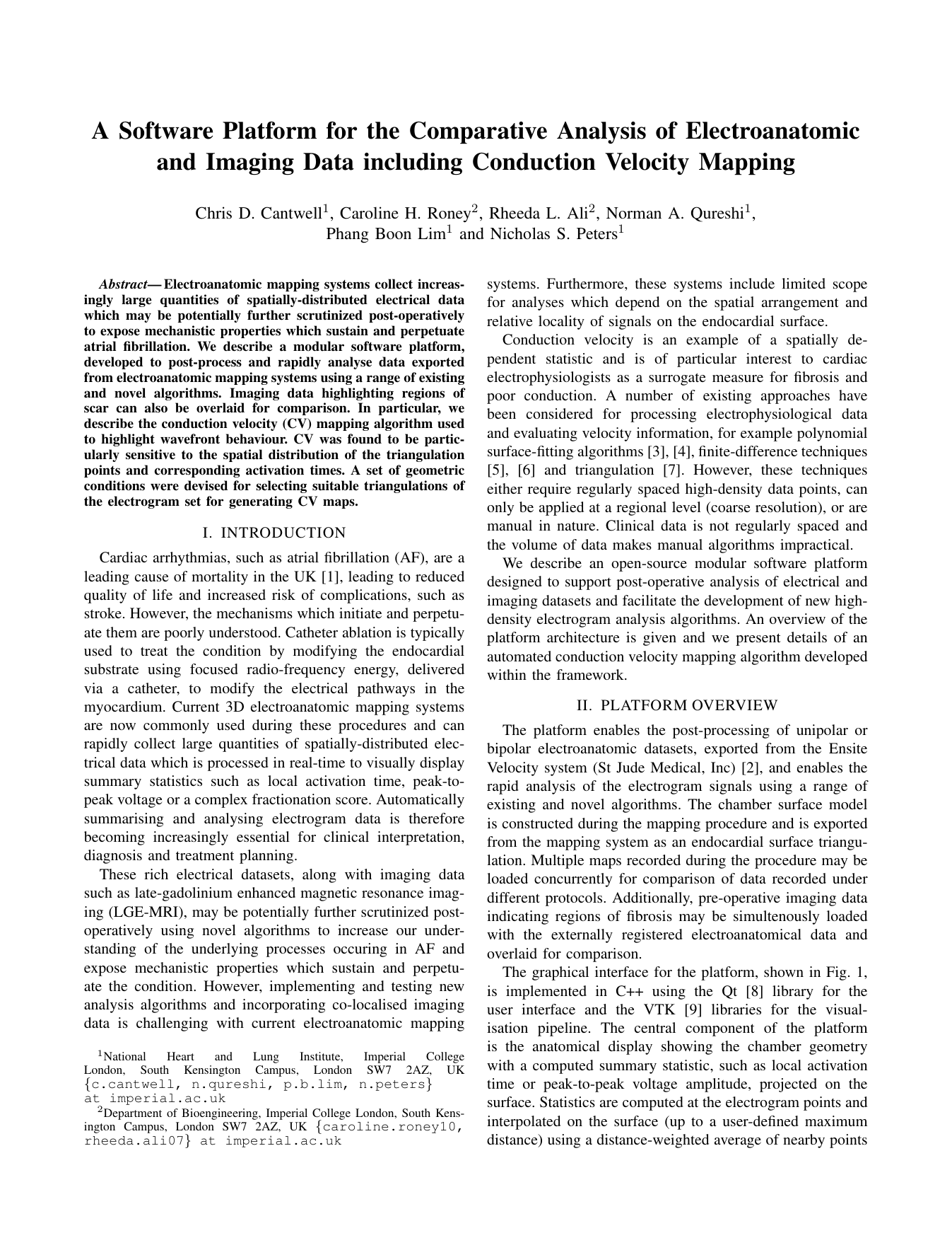 First page of the biomedical conduction velocity paper
