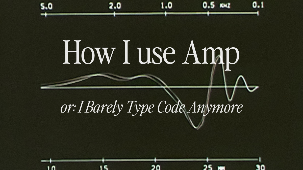 How I use Amp graphic
